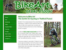 Tablet Screenshot of bikeartthetford.co.uk